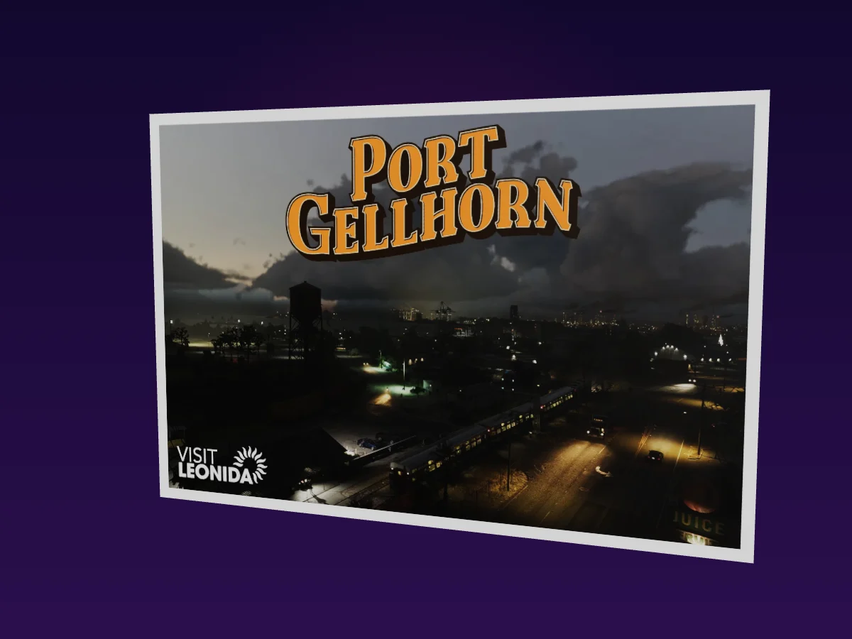 GTA 6 Port Gellhorn postcard 3D model