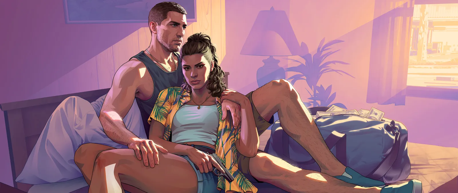 Jason and Lucia — official Rockstar artwork