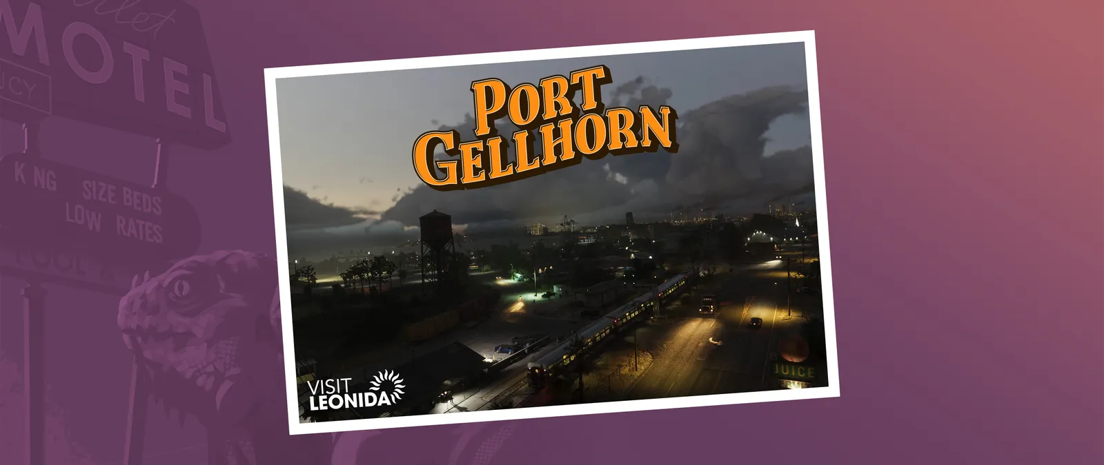 Port Gellhorn postcard — official Rockstar artwork