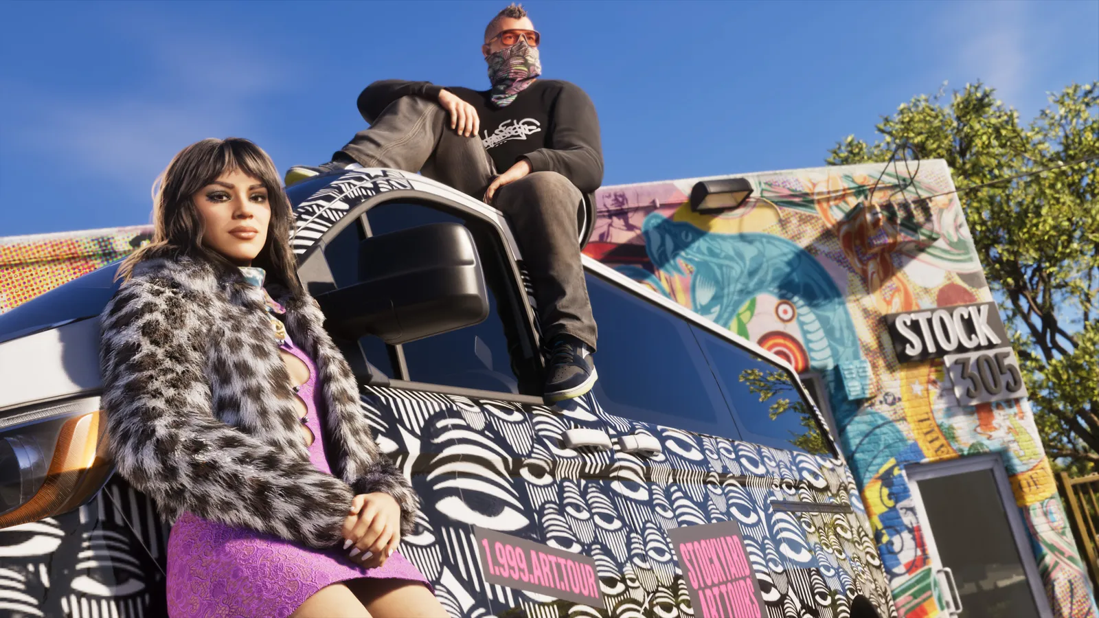 Stock 305 clothing store — official Rockstar press art