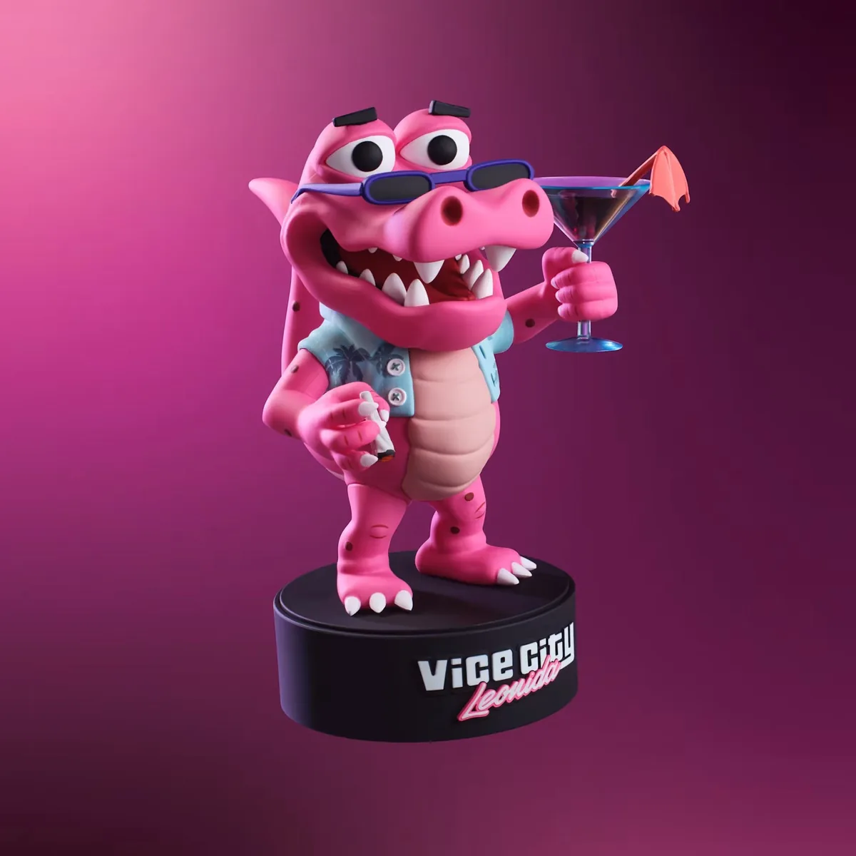 Macca the Gator figure — official Rockstar Store product shot