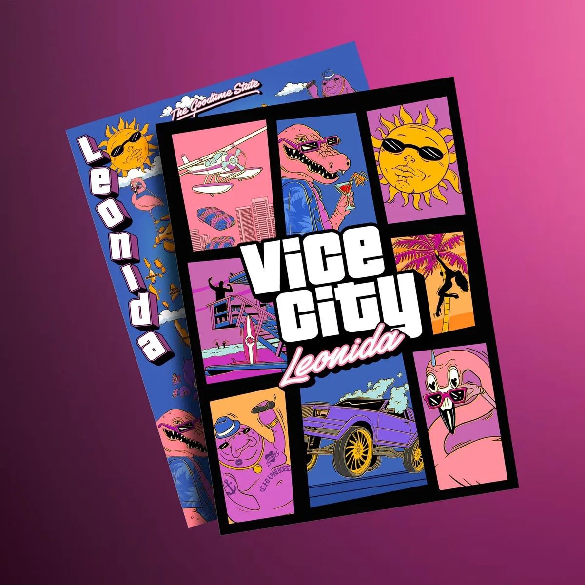 Double-sided souvenir poster, front side — official Rockstar Store product shot