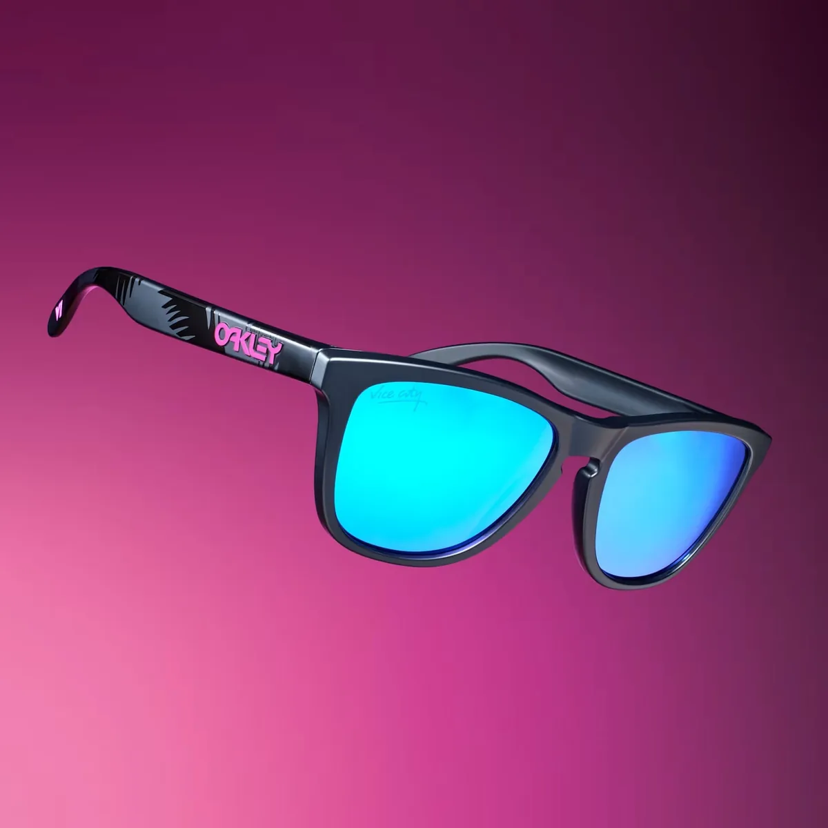 Oakley Frogskins GTA VI sunglasses — official Rockstar Store product shot